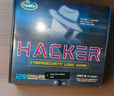 NEW/UNUSED ThinkFun Hacker Cybersecurity Logic Game 120 Challenges