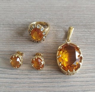 Schmuckset Pierre Lang Anhänger Ring Ohrstecker