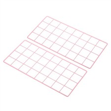 16"x8" Wire Grid Panel, 2 Pack Wall Grid Decorative Board Photo Display Pink