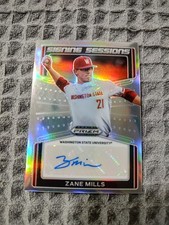 zane mills 2022 prizm draft rookie prizm auto cubs washington state #SS-ZM