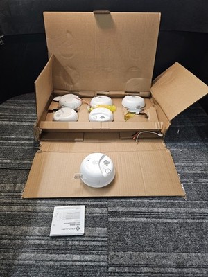 (QTY6) First Alert SMIC0100-AC Combination Smoke/Carbon Monoxide Alarm Hardwired