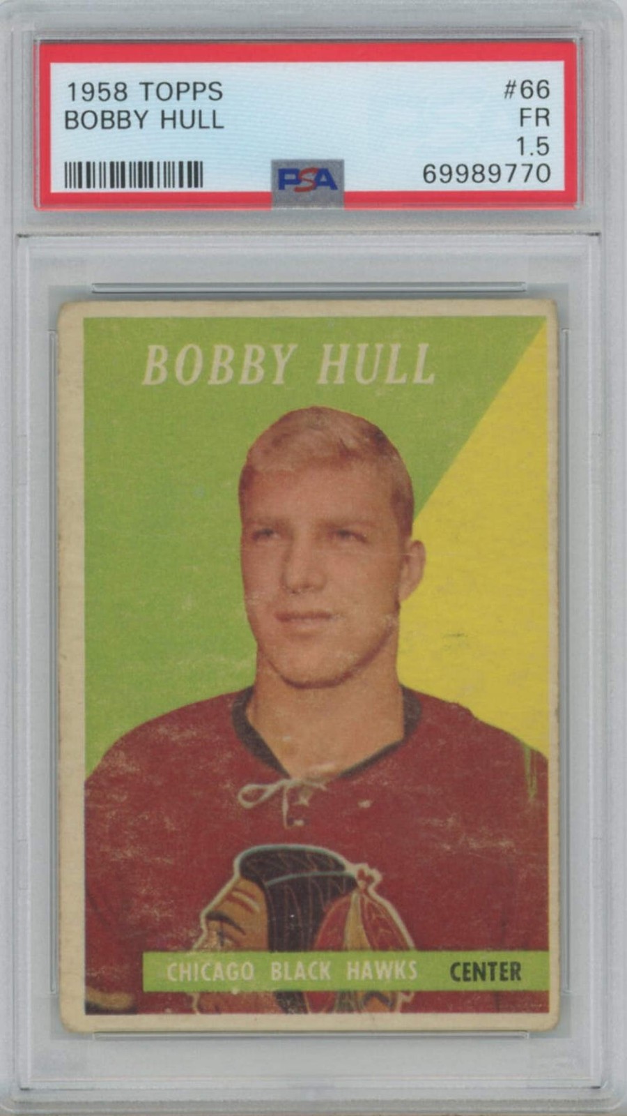 🔥 1958 Topps Bobby Hull #66 PSA 1.5 🔥