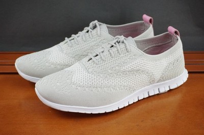 Cole Haan Zerogrand Shoes Womens 8 US Gray Knit Oxford Sneakers Lightweight