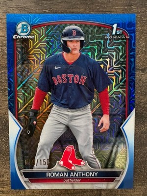 2023 Bowman  Chrome Prospects Roman Anthony BCP-71 Blue Mojo Refractor /150 (RC)
