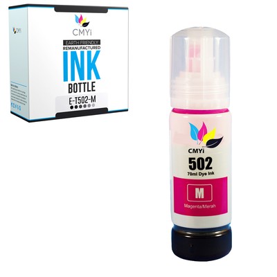 1-PK CMYi Compatible 502 Magenta Ink Bottle for Epson Expression ET-2700 ET-3700