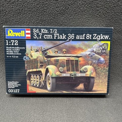 Revell 03127 1:72 German Sd.Kfz. 7/2 3,7cm Flak 36 auf 8t Zgkw. Sealed Box NEW