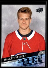 2020-21 Upper Deck Young Guns Hayden Verbeek Rookie Montreal Canadiens #714