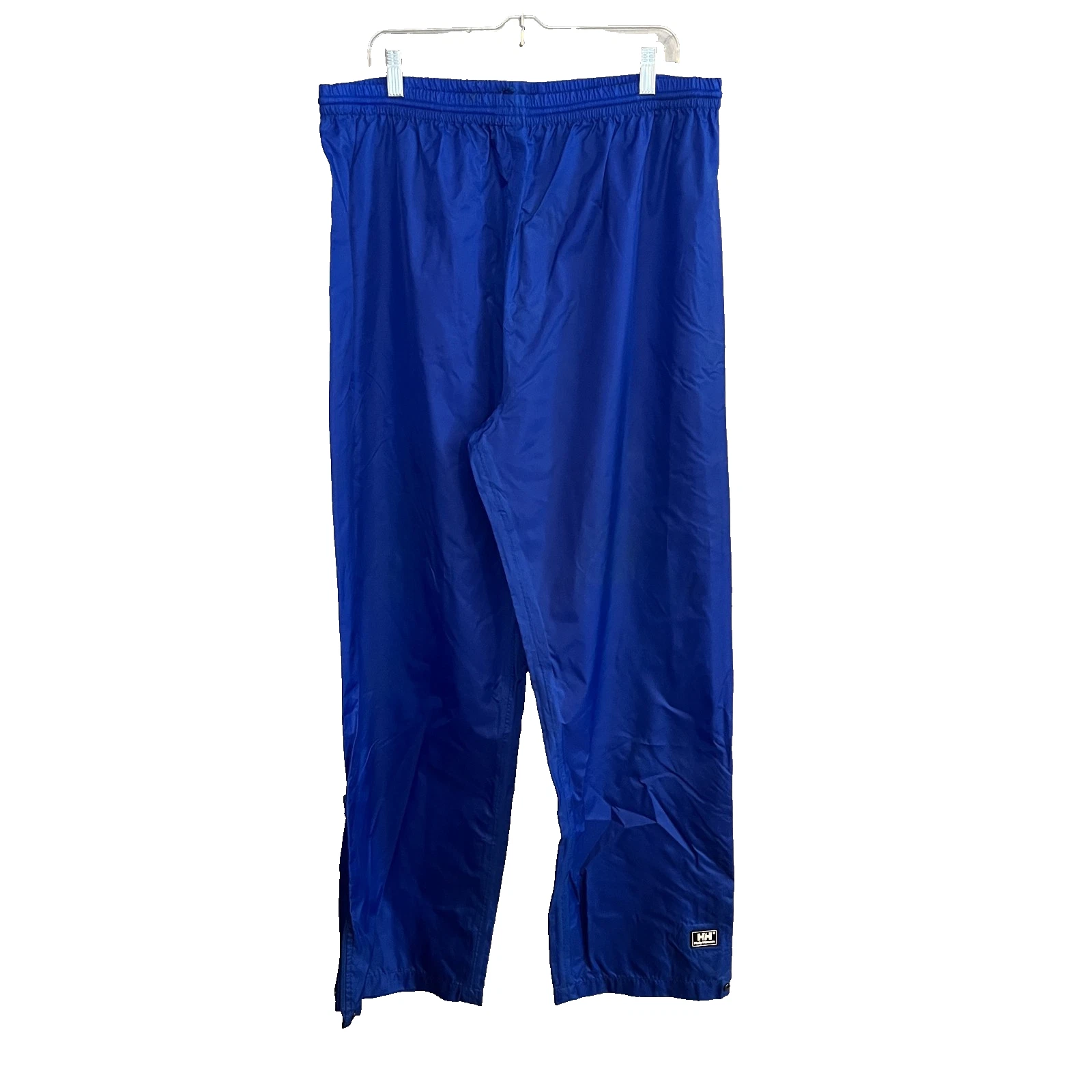 Helly Hansen Rain Pants Mens Size XL Royal Blue Packable Waterproof Trails