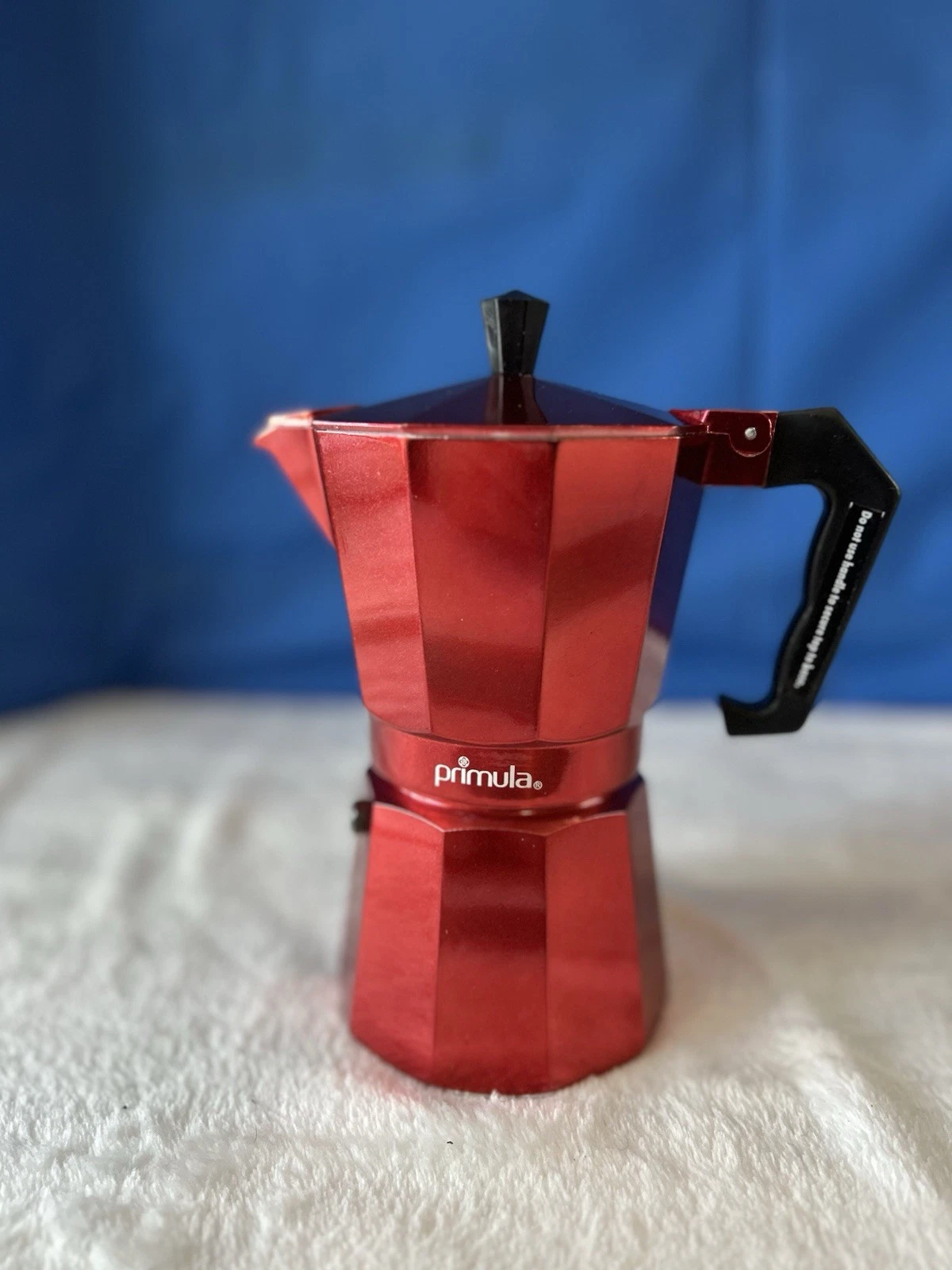 Primula Pere - 3306 6 Cup Aluminum Espresso Coffee Maker Red