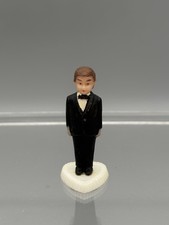 Vintage Wilton Wedding Cake Topper Groom Wedding Statue 1.8" Figurine