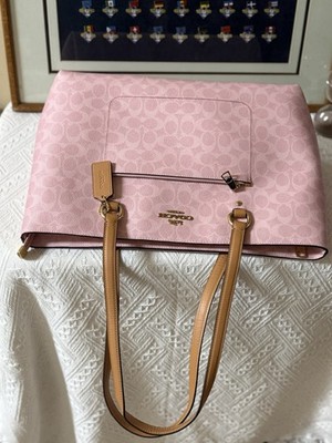 NEW Coach CEA21 Signature Tote Bag Pink | eBay