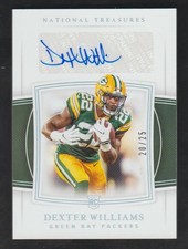 DEXTER WILLIAMS 2019 National Treasures HOLO SILVER Autograph 106 SP RC AUTO /25