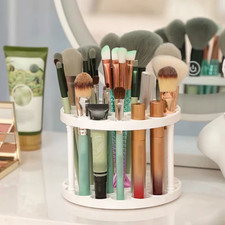 360&deg; Rotating 45 Hole Makeup Brush Holder Cosmetic Organizer Vanity Storage Rack