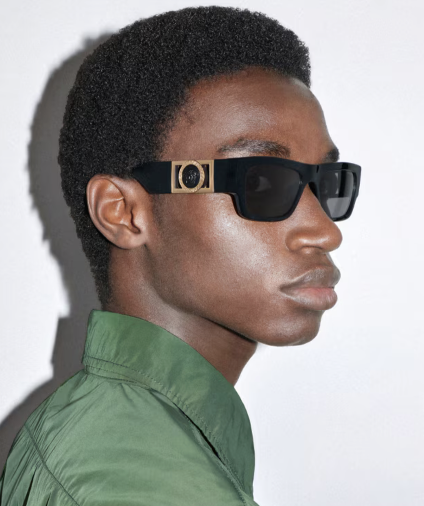 NEW Versace 0VE4416U-GB1/81 Black Sunglasses