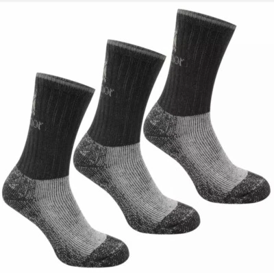 6 PAAR Karrimor mittelschwere Kissen Stiefelsocken für Herren Walking Trek UK 7-11 KOSTENLOSER VERSAND