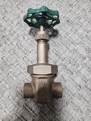 ITT Grinnell Gate Valve Bronze 3/4 3080SJ