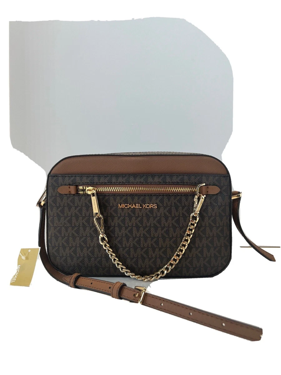 Michael Kors Ladies Brown Jet Set Large Logo Crossbody Bag #5 Michael Kors Ladies Brown Jet Set Large Logo Crossbody Bag