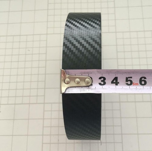 Black Textured 3D Carbon Fiber Vinyl Wrap Tape Film Sticker Self-adhesive Sheet - Picture 6 of 8