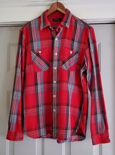 Vintage Polo Ralph Lauren Red Plaid Cotton Western Style Shirt