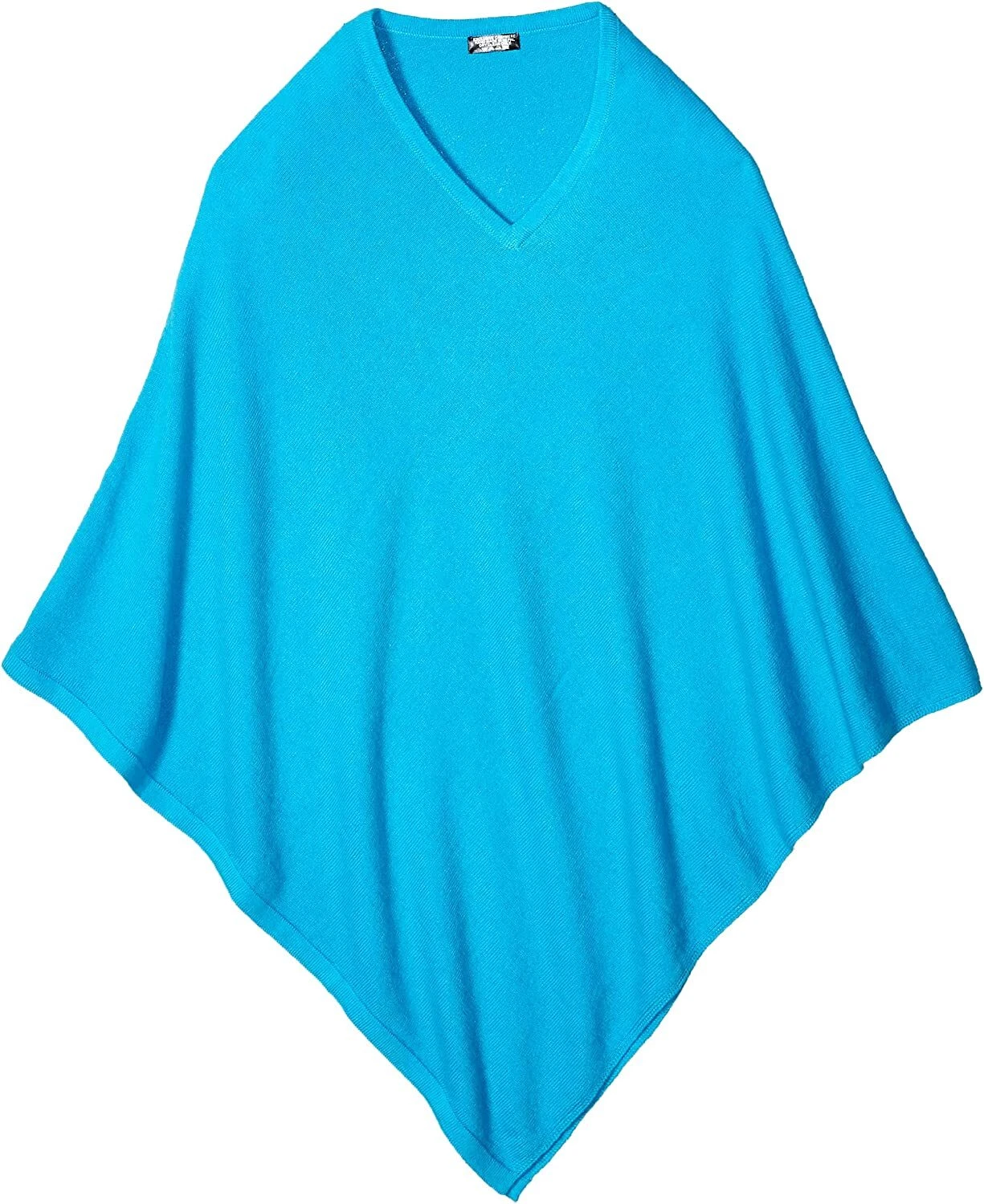100% Cashmere Poncho - Colour 'Turquoise' Pashmina Poncho - Hand Made in Nepal