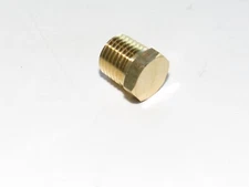1/4" inch male NPT Cored Hex Head Plug Brass Pipe Fitting NPT fuel water air