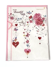 Papyrus Valentines Day Greeting Card Love To My Beautiful Wife Embellished