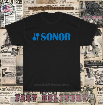 New Tees Sonor Drums Logo Men's T-Shirt American T-Shirt