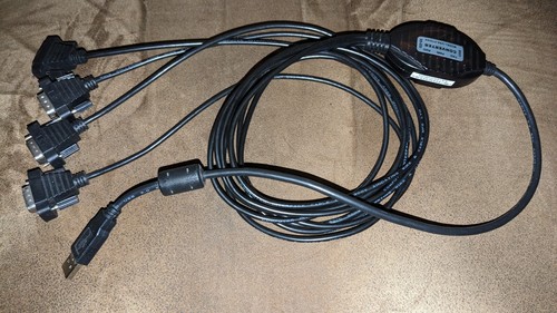 Gearmo 4 Port USB to Serial RS232 Adapter FTDI Chipset, Supports Win 11, 10, 8, - 第 1/1 張圖片