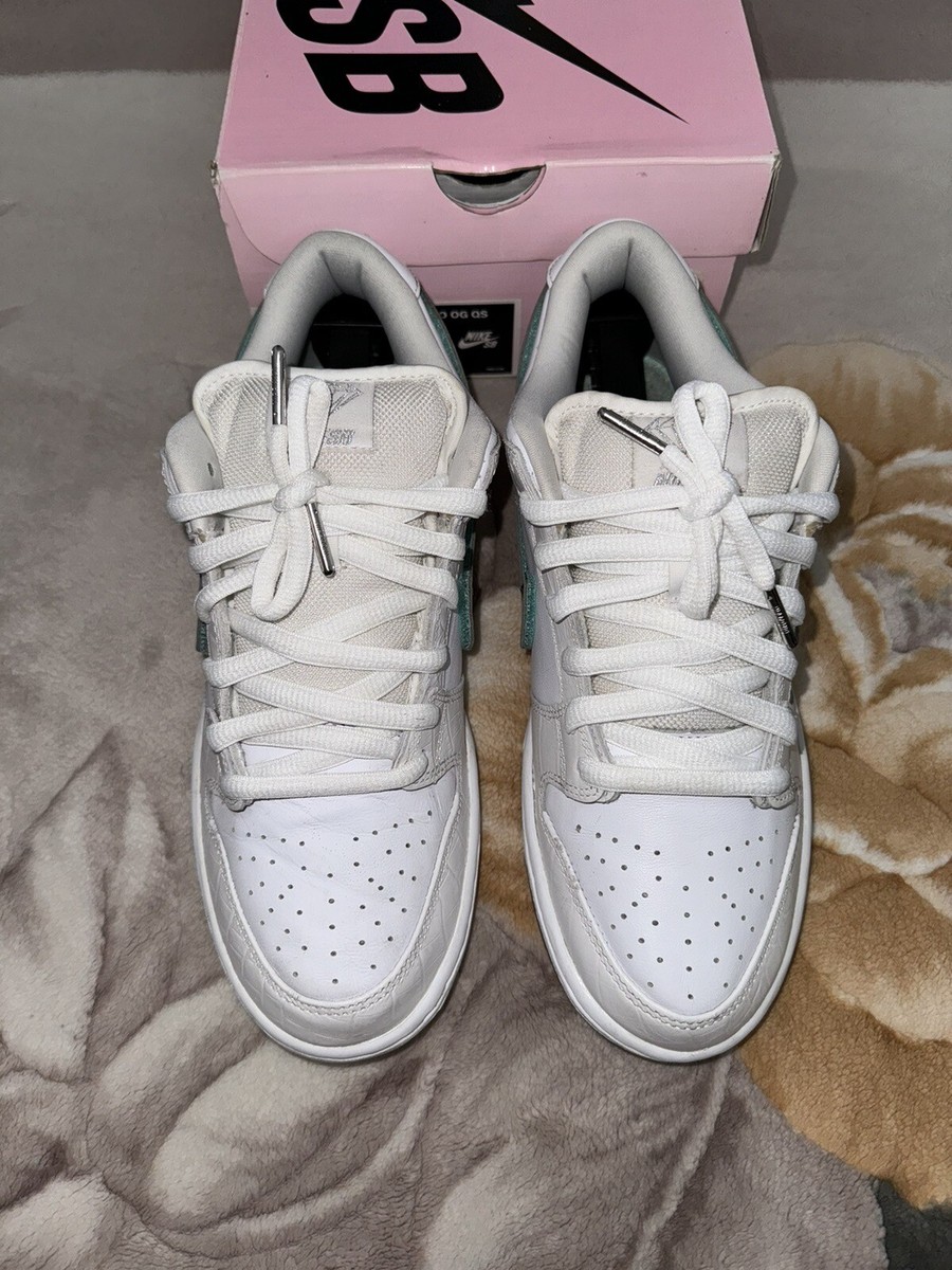 Size 8.5 - Nike SB Dunk Low Pro x Diamond Supply Co. White