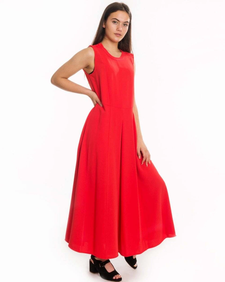 Calvin klein red dress deals