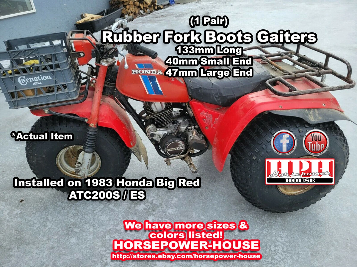 40mm Rubber Fork Boots Gaiters Early 80 s ATC 3 wheeler Yamaha