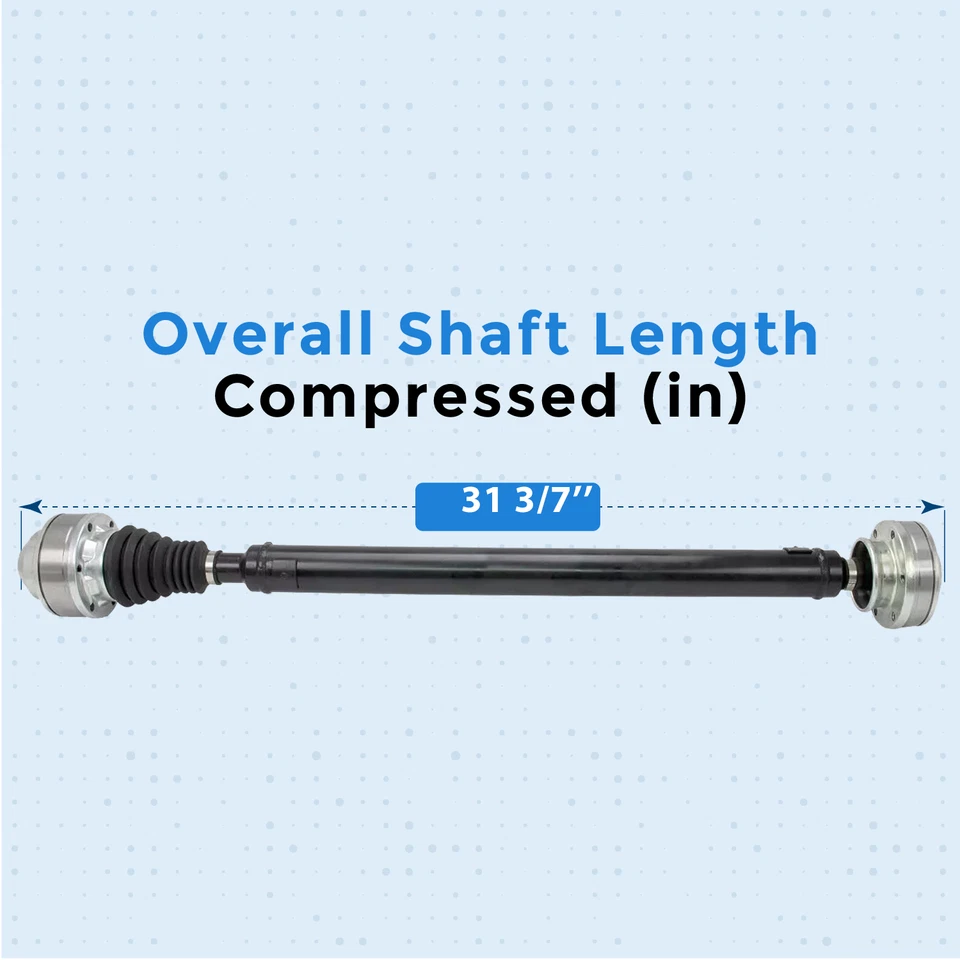 31 3/7" eje de transmisión delantera para Jeep Liberty 2005-2006 2,8 L 4x4 automático Foto 2 de 4