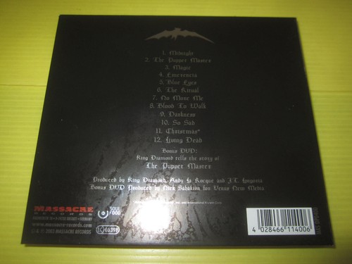 KING DIAMOND- THE PUPPET MASTER LTD ED.DIGIPAK CD+DVD-MASSACRE MAS DP0400 NM/NM - Foto 2 di 4