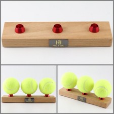 tennis Display Ball Stand Solid Beech Wood Bracket golf billiards red