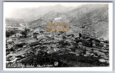 C.1900 RPPC SILVER CITY, IDAHO AERIAL VIEW PHOTO Postcard P74