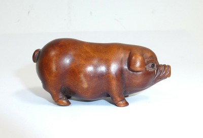 Netsuke Netzke Japan Schwein Ebay