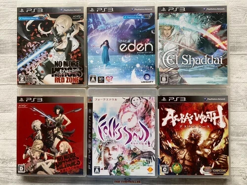 SONY PS3 No More Heroes,Child of Eden, FolksSoul,El Shaddai &Asura's Wrath 6sets - Picture 1 of 14