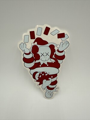 Kaws Original Fake Clown Chum Sticker Red White Brand New | eBay