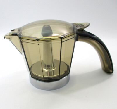 DeLonghi Original Kaffeekanne für 6-Tassen-Kaffeemaschine, 7313285579, EMKE63,