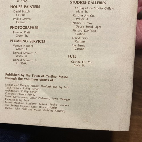 Folleto de recreación de historia de Casting Maine de colección con mapa P9a - Imagen 15 de 16