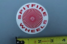 Spitfire Skateboard Wheels Clear Red Spiral SF2A Vintage Skateboarding STICKER