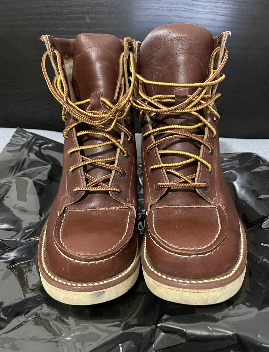 Ralph Lauren RRL Vintage Leather Moc Toe Boots 8 Men Canyon Ralph Lauren RRL Vintage Leather Moc Toe Boots 8 Men Canyon