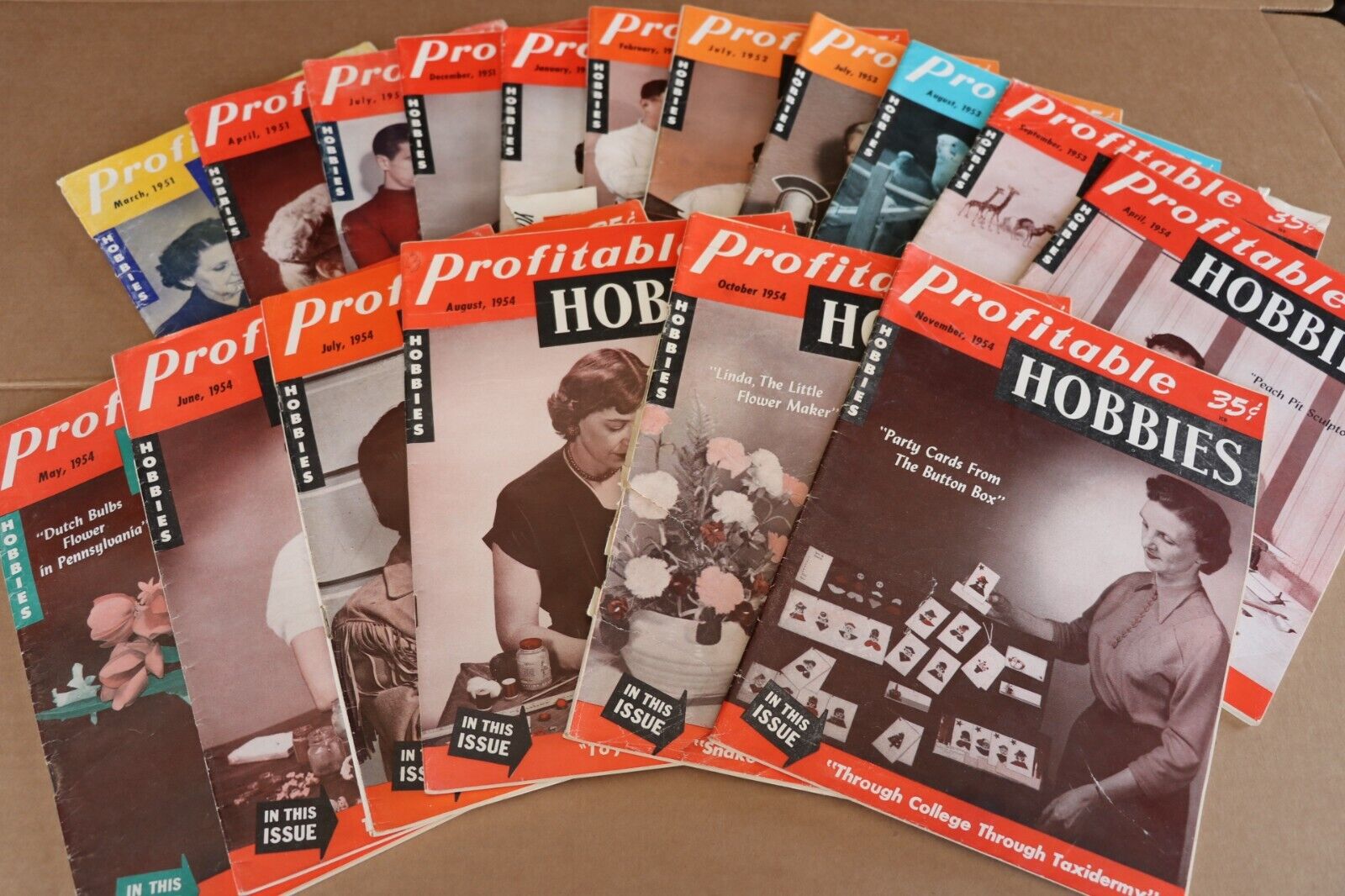 S L1600 Lot 17 1950S Profitable Hobbies Magazine Craft Invent Maker Entrepreneur Plan