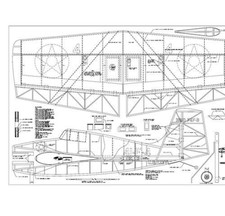 3-D F4F Wildcat 48 WS RC Model Airplane Print...