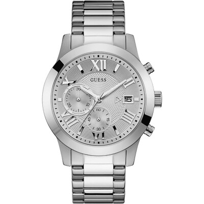 Guess | Orologio Metropolan da uomo con cinturino in pelle con giorno e data | W0792G4