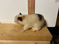 Steiff Vtg. 2250/09 Guinea Pig it s name is Swinny he is White, black orange