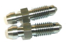 Suzuki GSXR1000 2001-2016 Tytan Przedni hamulec Bleed Złączka odpowietrzająca silnik M7X1.0