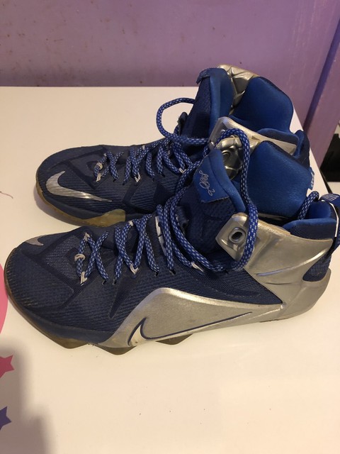lebron 12 blue and silver
