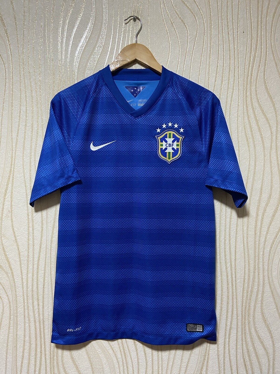 BRASIL 2014 2015 AWAY FOOTBALL SHIRT SOCCER JERSEY NIKE 575282-493