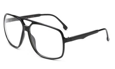 Large Nerdy Clear Lens Glasses Fake Nerd Geek Round Style Eyewear Fun UV 100%